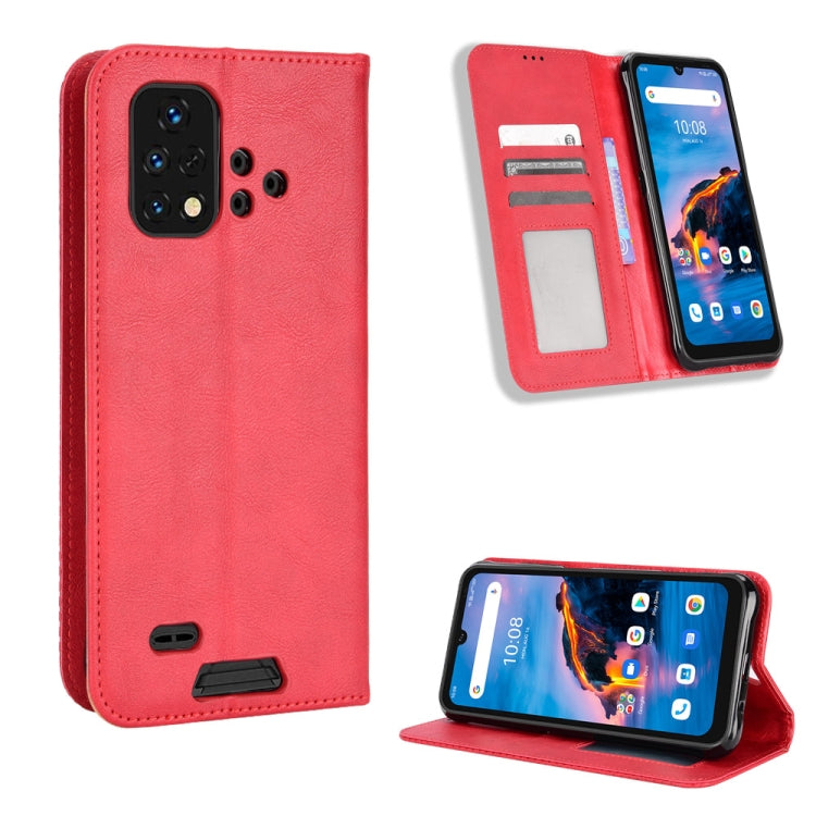 For Umidigi Bison X10G / X10G NFC Magnetic Buckle Retro Texture Leather Phone Case
