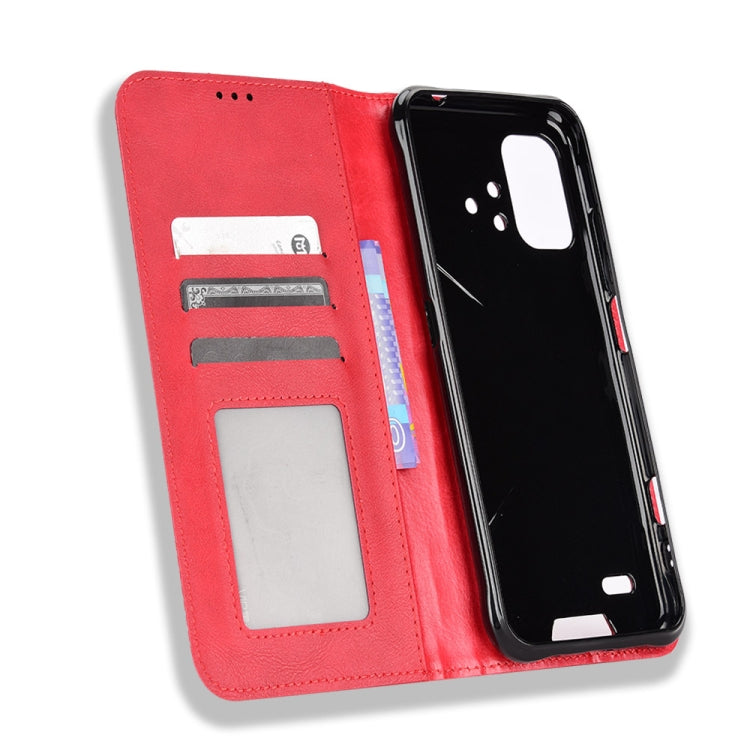 For Umidigi Bison X10G / X10G NFC Magnetic Buckle Retro Texture Leather Phone Case