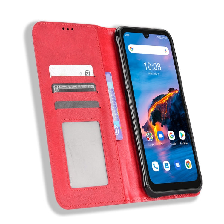 For Umidigi Bison X10G / X10G NFC Magnetic Buckle Retro Texture Leather Phone Case