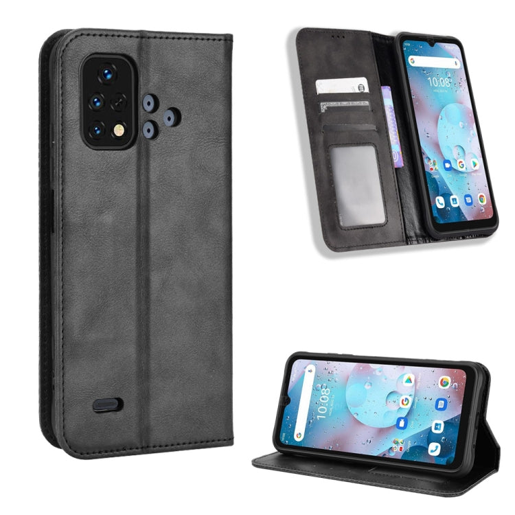 For Umidigi Bison X10S / X10S NFC Magnetic Buckle Retro Texture Leather Phone Case