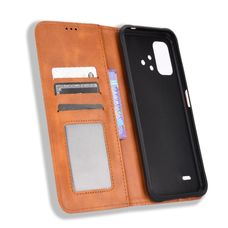 For Umidigi Bison X10S / X10S NFC Magnetic Buckle Retro Texture Leather Phone Case