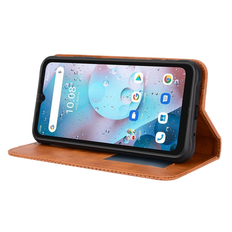 For Umidigi Bison X10S / X10S NFC Magnetic Buckle Retro Texture Leather Phone Case