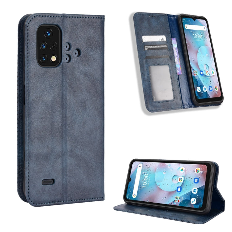 For Umidigi Bison X10S / X10S NFC Magnetic Buckle Retro Texture Leather Phone Case