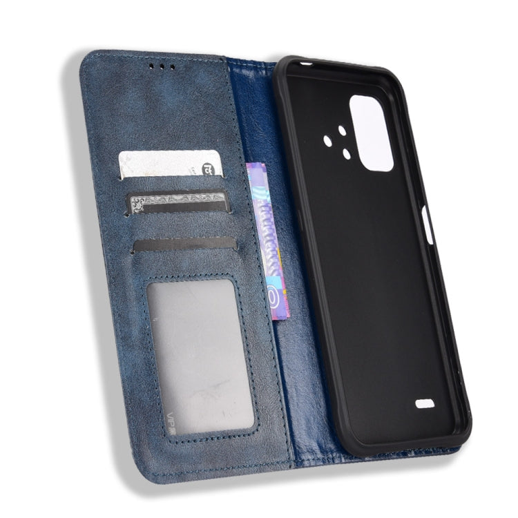 For Umidigi Bison X10S / X10S NFC Magnetic Buckle Retro Texture Leather Phone Case