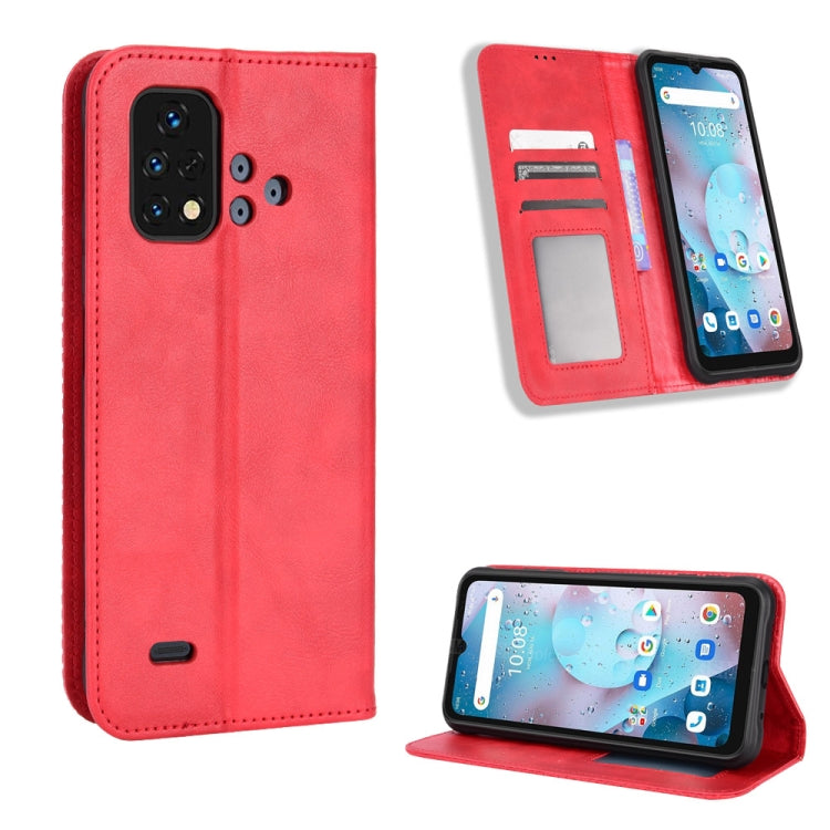 For Umidigi Bison X10S / X10S NFC Magnetic Buckle Retro Texture Leather Phone Case