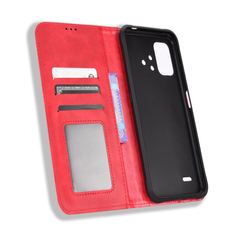 For Umidigi Bison X10S / X10S NFC Magnetic Buckle Retro Texture Leather Phone Case