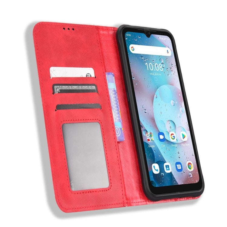 For Umidigi Bison X10S / X10S NFC Magnetic Buckle Retro Texture Leather Phone Case