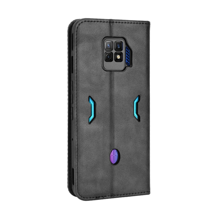 For ZTE nubia Red Magic 7 Pro Magnetic Buckle Retro Texture Leather Phone Case