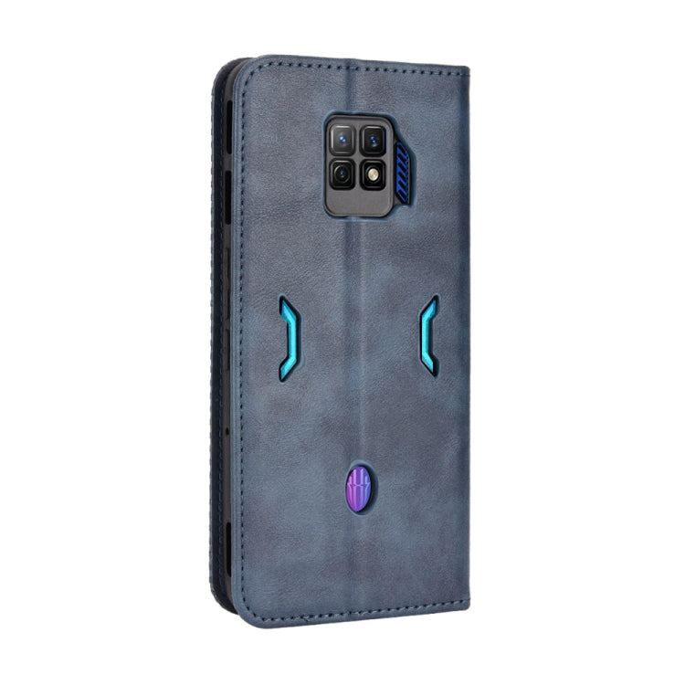 For ZTE nubia Red Magic 7 Pro Magnetic Buckle Retro Texture Leather Phone Case
