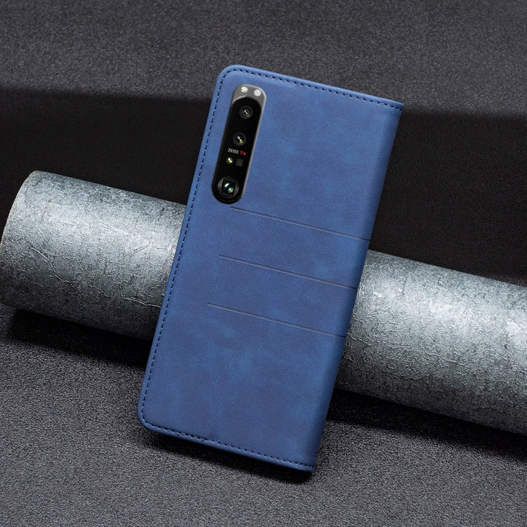 For Sony Xperia 1 III Magnetic Splicing Leather Phone Case