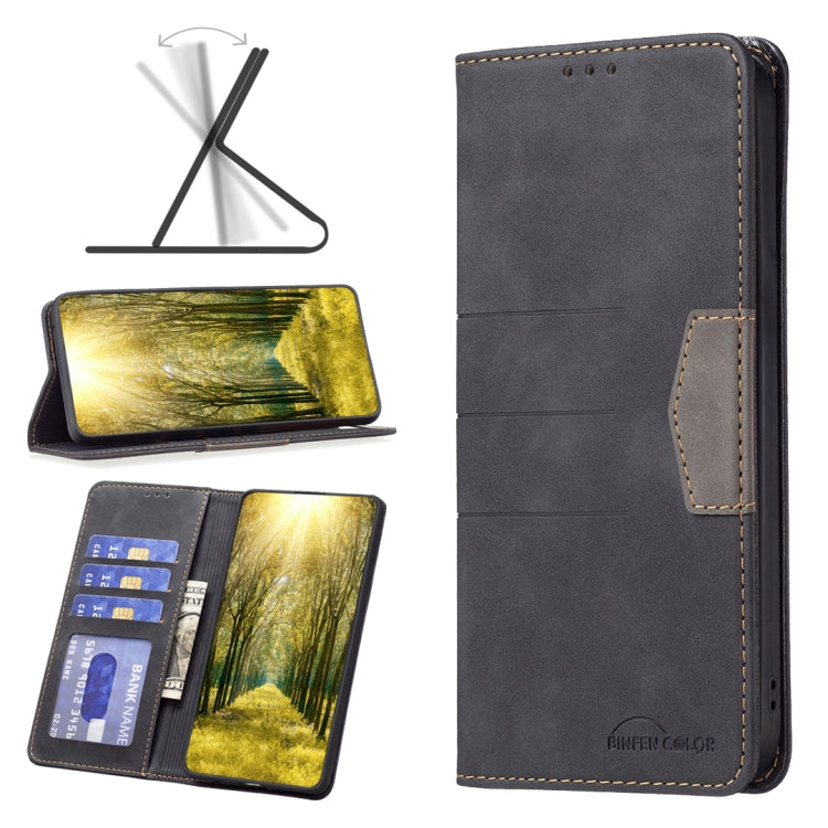 For Sony Xperia 1 III Magnetic Splicing Leather Phone Case