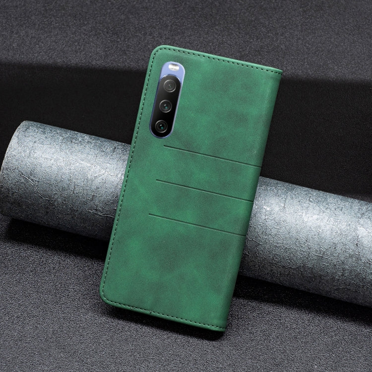 For Sony Xperia 10 III Magnetic Splicing Leather Phone Case