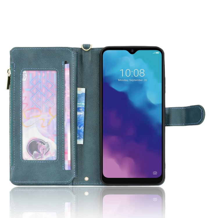 For ZTE Blade V30 Vita / V2022 Litchi Texture Zipper Leather Phone Case