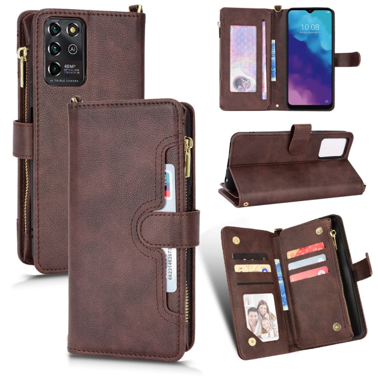 For ZTE Blade V30 Vita / V2022 Litchi Texture Zipper Leather Phone Case