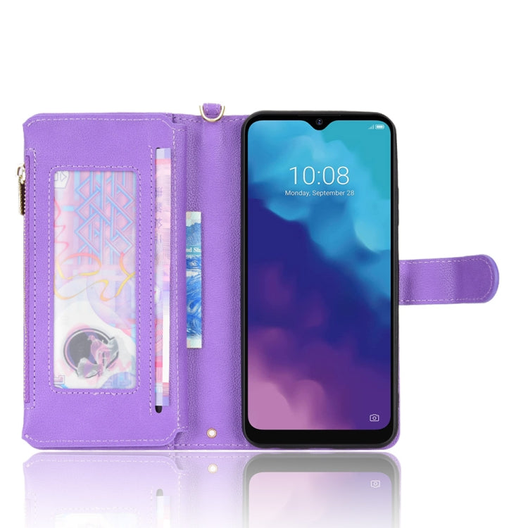 For ZTE Blade V30 Vita / V2022 Litchi Texture Zipper Leather Phone Case