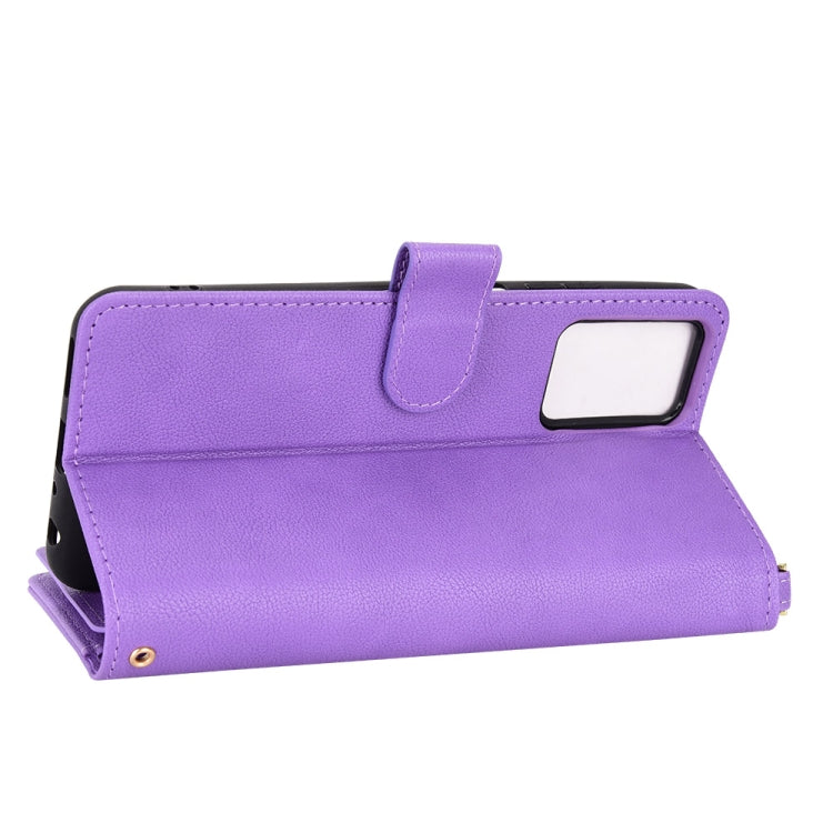 For ZTE Blade V30 Vita / V2022 Litchi Texture Zipper Leather Phone Case