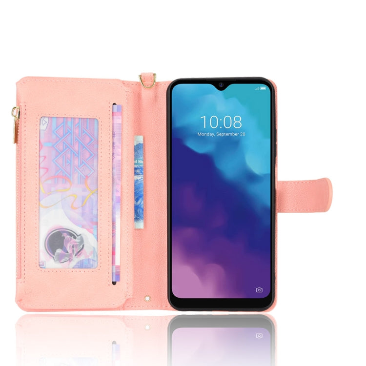 For ZTE Blade V30 Vita / V2022 Litchi Texture Zipper Leather Phone Case
