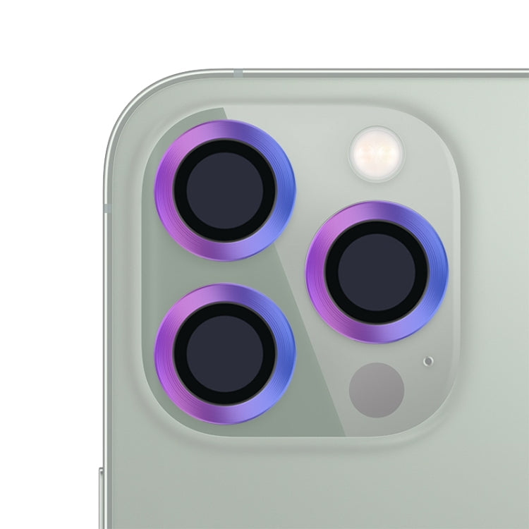 For iPhone 13 Pro / 13 Pro Max CD Texture Metal Lens Tempered Film