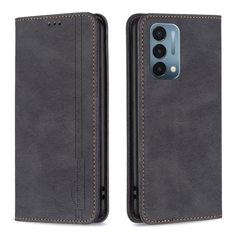 For OnePlus Nord N200 5G Magnetic RFID Blocking Anti-Theft Leather Phone Case