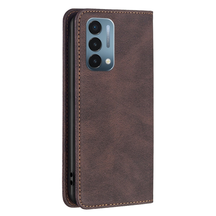 For OnePlus Nord N200 5G Magnetic RFID Blocking Anti-Theft Leather Phone Case