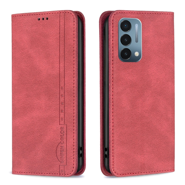 For OnePlus Nord N200 5G Magnetic RFID Blocking Anti-Theft Leather Phone Case