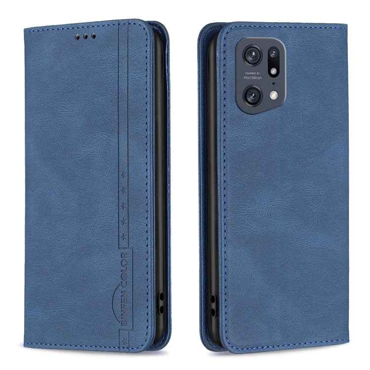 For OPPO Find X5 Pro Magnetic RFID Blocking Anti-Theft Leather Phone Case