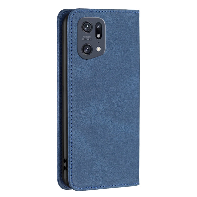 For OPPO Find X5 Pro Magnetic RFID Blocking Anti-Theft Leather Phone Case