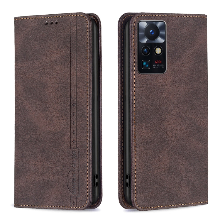 For Infinix Zero X Neo Magnetic RFID Blocking Anti-Theft Leather Phone Case