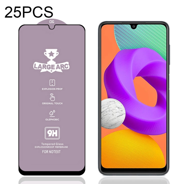 25 PCS 9H HD Alumina Tempered Glass Film For Samsung Galaxy M22 4G