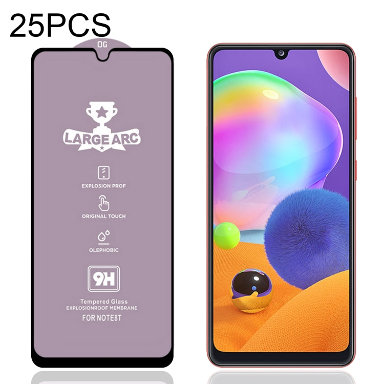 25 PCS 9H HD Alumina Tempered Glass Film For Samsung Galaxy A31