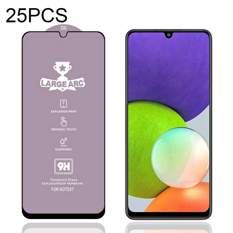 25 PCS 9H HD Alumina Tempered Glass Film For Samsung Galaxy A22 4G