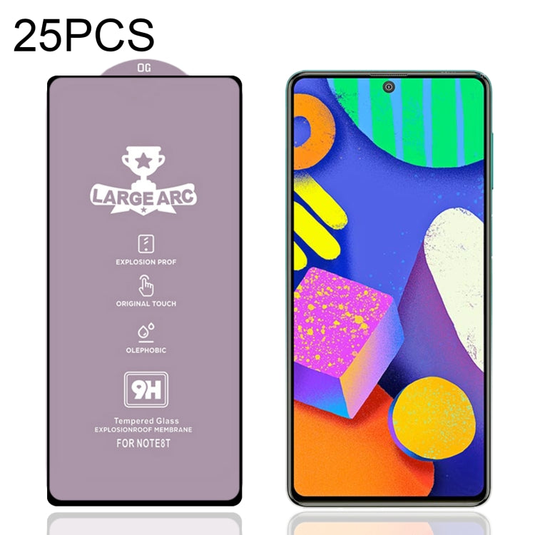 25 PCS 9H HD Alumina Tempered Glass Film For Samsung Galaxy F62