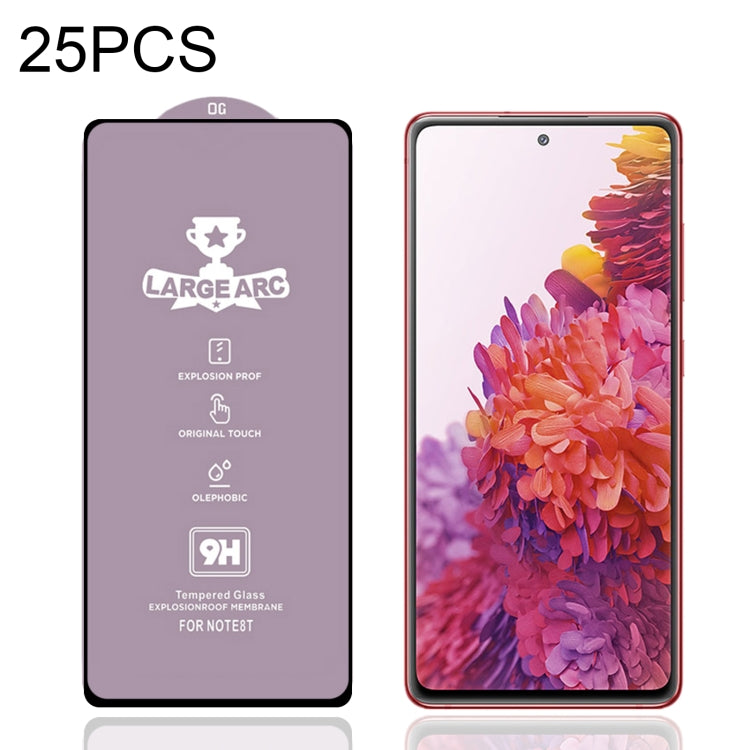 25 PCS 9H HD Alumina Tempered Glass Film For Samsung Galaxy S20 FE / S20 FE 5G / S20 FE 2022