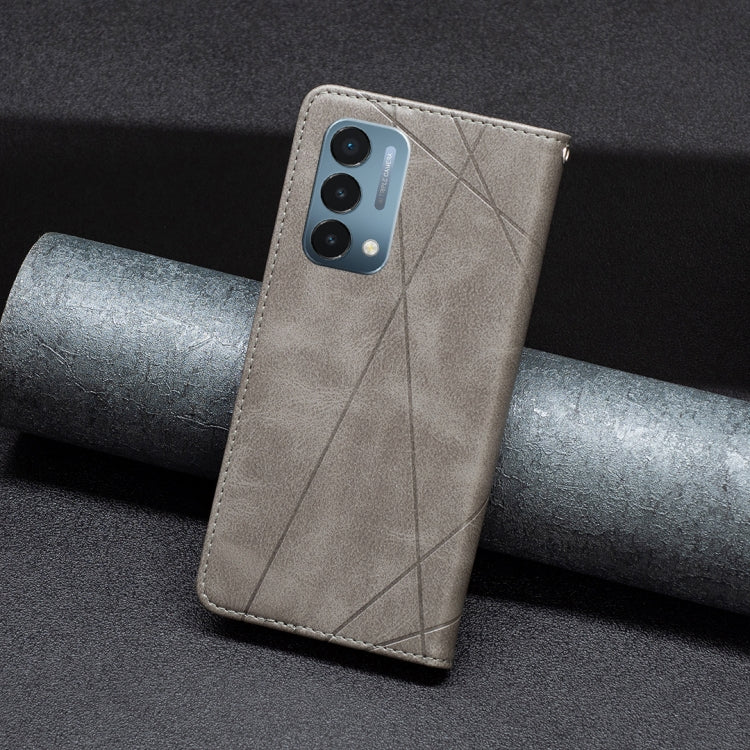 For OnePlus Nord N200 5G Prismatic Invisible Magnetic Leather Phone Case