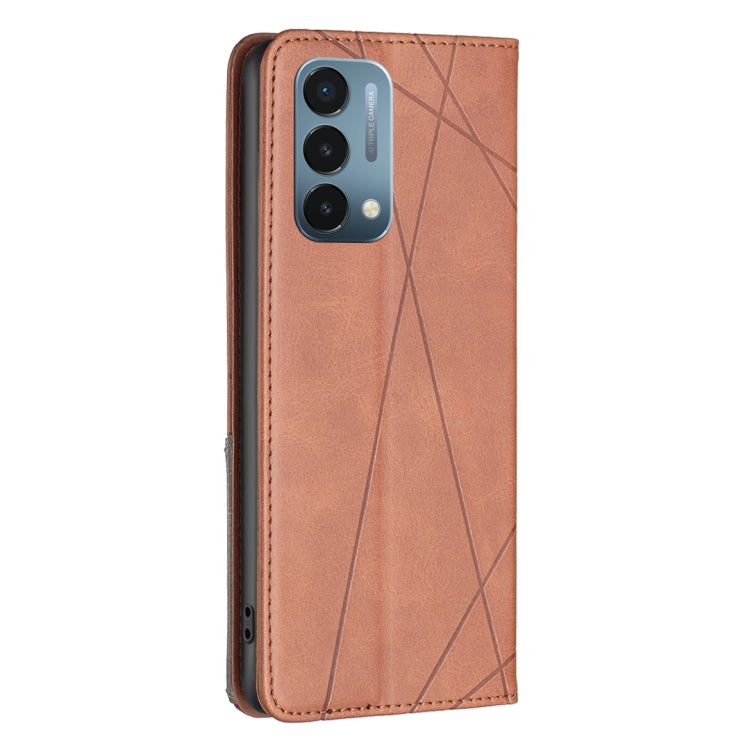 For OnePlus Nord N200 5G Prismatic Invisible Magnetic Leather Phone Case