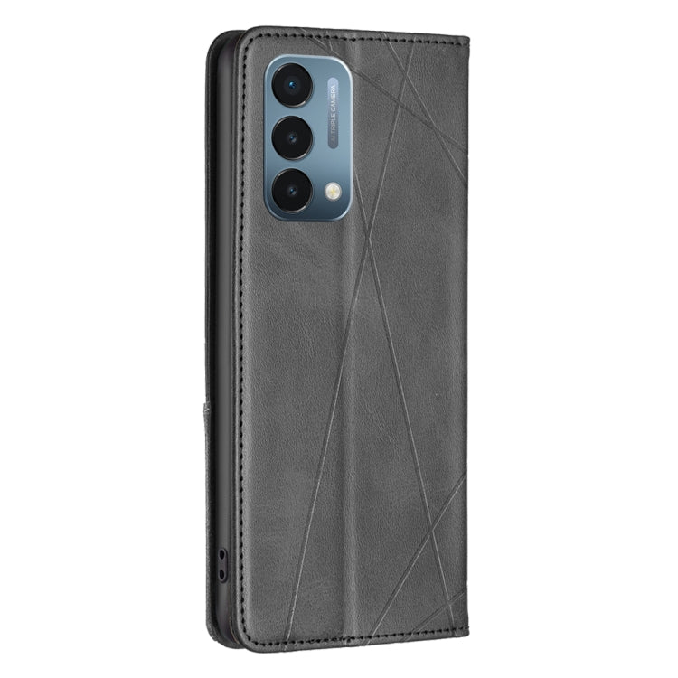 For OnePlus Nord N200 5G Prismatic Invisible Magnetic Leather Phone Case