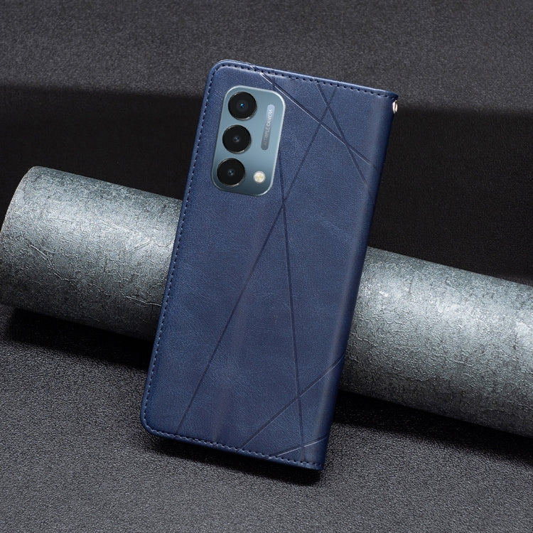 For OnePlus Nord N200 5G Prismatic Invisible Magnetic Leather Phone Case
