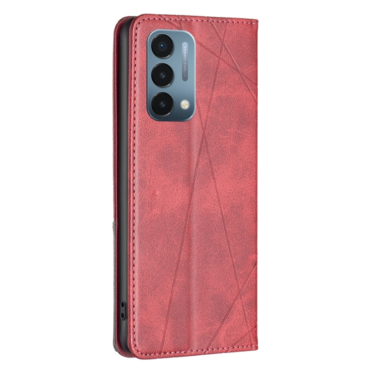 For OnePlus Nord N200 5G Prismatic Invisible Magnetic Leather Phone Case