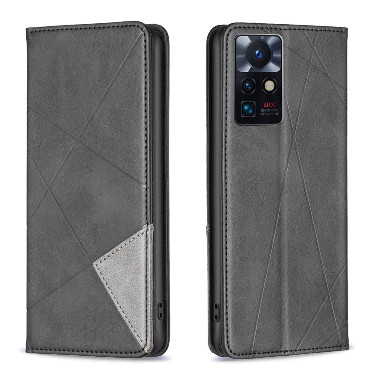 For Infinix Zero X Neo Prismatic Invisible Magnetic Leather Phone Case