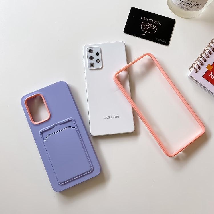 For Samsung Galaxy A72 5G / 4G Double Color Card Slot Phone Case
