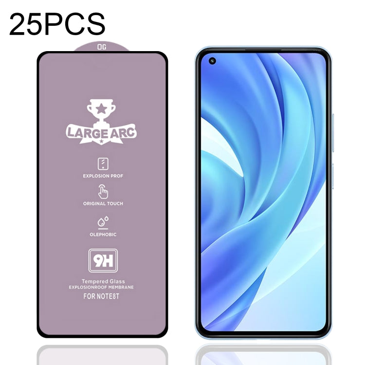 25 PCS 9H HD Alumina Tempered Glass Film For Xiaomi Mi 11 Lite 4G