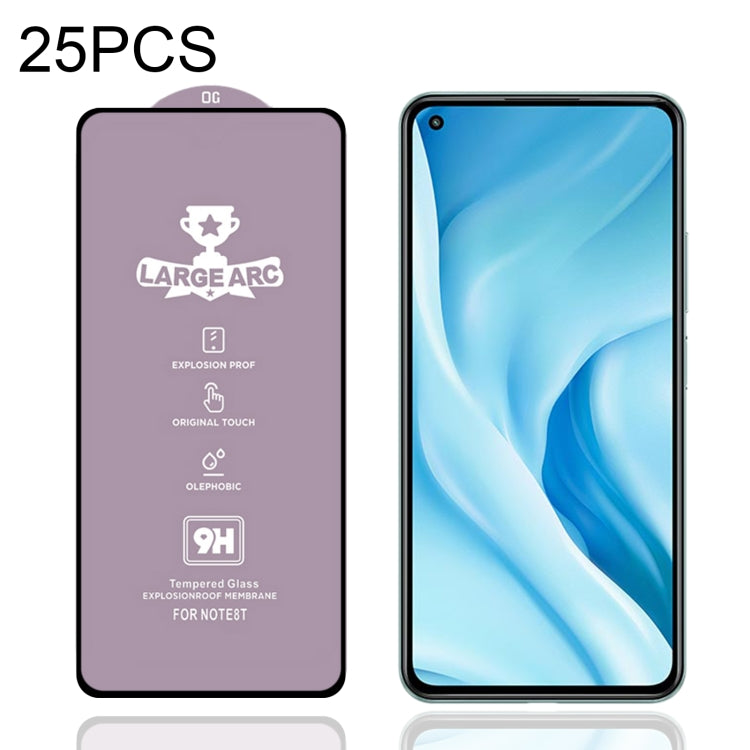 25 PCS 9H HD Alumina Tempered Glass Film For Xiaomi Mi 11 Lite 5G