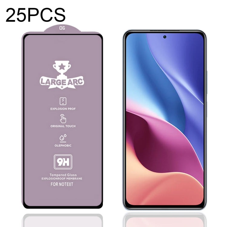 25 PCS 9H HD Alumina Tempered Glass Film For Xiaomi Redmi K40 Pro+