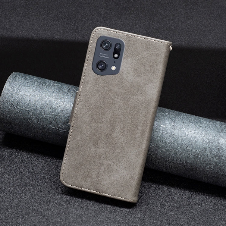 For OPPO Find X5 Pro Lambskin Texture Leather Phone Case