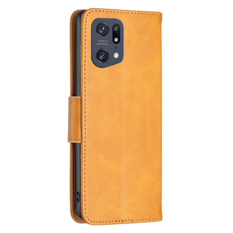 For OPPO Find X5 Pro Lambskin Texture Leather Phone Case