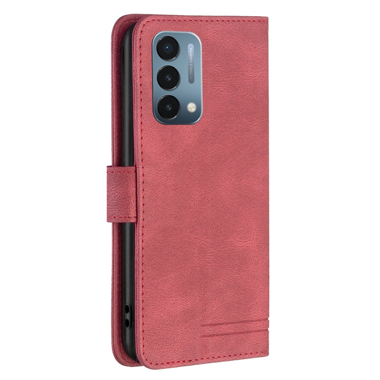 For OnePlus Nord N200 5G Magnetic Buckle RFID Flip Leather Phone Case