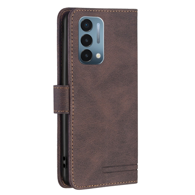 For OnePlus Nord N200 5G Magnetic Buckle RFID Flip Leather Phone Case