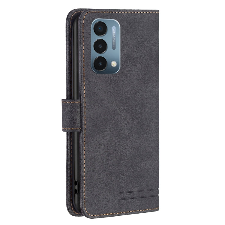 For OnePlus Nord N200 5G Magnetic Buckle RFID Flip Leather Phone Case