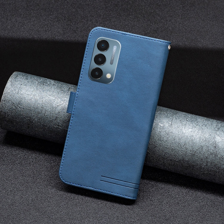 For OnePlus Nord N200 5G Magnetic Buckle RFID Flip Leather Phone Case