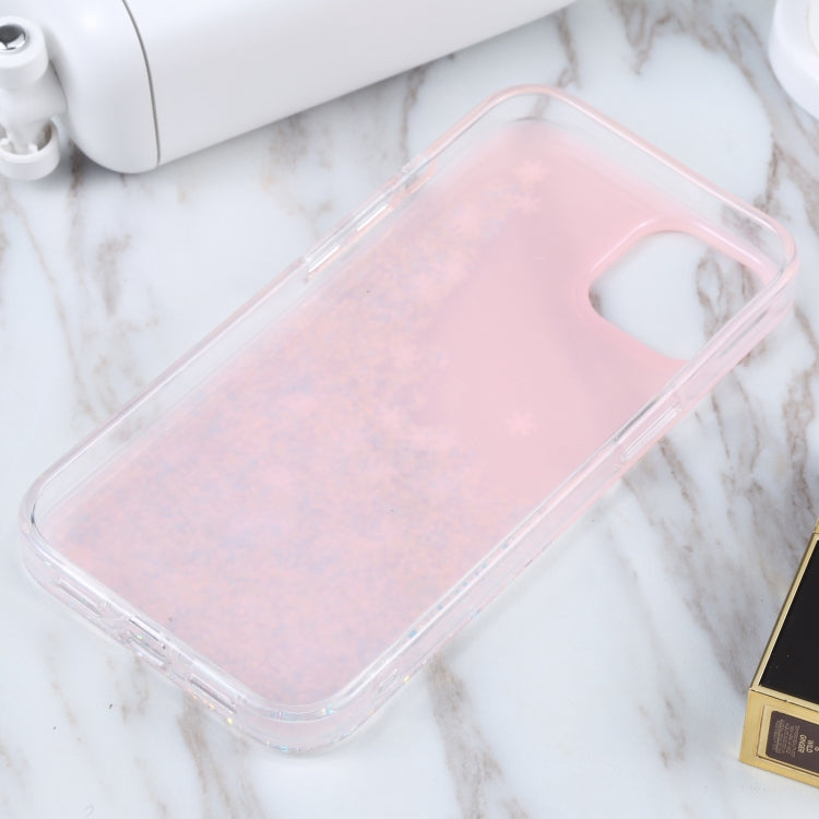 For iPhone 13 DFANS DESIGN Snowflake Starlight Shining Phone Case